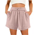 thumbnail image 1 of Dealovy Workout Shorts for Women Wide Leg Drawstring High Waisted Athletic Running Gym Yoga Shorts, 1 of 2