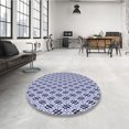 thumbnail image 4 of Ahgly Company Machine Washable Indoor Rectangle Transitional Heavenly Blue Area Rugs, 2' x 3', 4 of 7