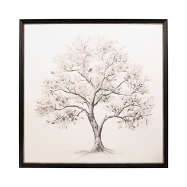 DesignOvation Traditional Tree 20" x 20" Framed Canvas Wall Art Print by The Creative Bunch Studio