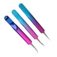 thumbnail image 1 of Octpeak Blackhead Remover,3pcs Blackhead Remover Tools With Stainless Steel Straight Head Curved Head Slant Tip Clips Pimple Popper Tool Kit, Tool Extractor Kit, 1 of 8