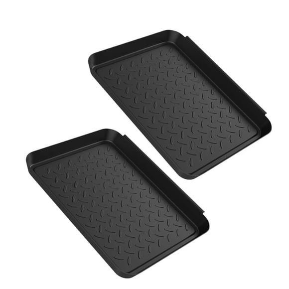Siruishop 2 Pcs Plateaux pour Bottes Plateaux de Pigments Outils d'Extérieur Jardin Semis Jardin Maison Tapis pour Chaussures