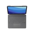 thumbnail image 3 of Logitech Combo Touch iPad Air (4ème, 5ème gén - 2020, 2022) Etui Clavier - Clavier Rétroéclairé Détachable avec Support,, 3 of 10