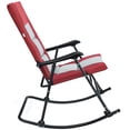 thumbnail image 4 of Patiojoy Foldable Rocking Chair Enlarged Rocker Chair with Cotton Clip Red, 4 of 6