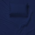 thumbnail image 1 of Cotton House - Ensemble de Draps en Microfibre Infroissable, Format Jumeau, Bleu Foncé, 1 of 3