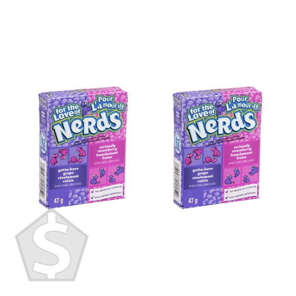 Nerds Grape and Strawberry Candy, 24 × 46.7 g - Pack of 2