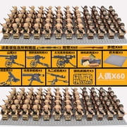 Eighth Route Army building blocks toy little doll soldier war war boy assembled Military Police Special soldier Soviet Union