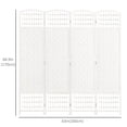 thumbnail image 3 of HOMCOM 5.6ft Folding Room Divider, Freestanding Privacy Screen for Bedroom, 3 of 10