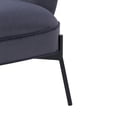 thumbnail image 3 of CorLiving Eliana Modern Wide Velvet Upholstered Indoor Wingback Accent Chair, 3 of 9
