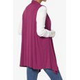 thumbnail image 4 of TheMogan Women's Long Vests Sleeveless Draped Lightweight Open Front Cardigan, 4 of 7