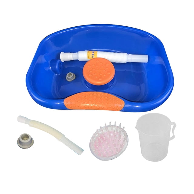 Bassin de Lit en wasasin, Cuve de Lavage pour Personnes Handicapées avec Gobelet à Brosse