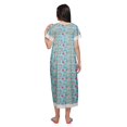 thumbnail image 3 of Moomaya Printed Sleepwear Cotton Ruffled Border Womens Maxi Nightdress, 3 of 5