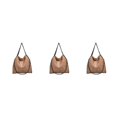 thumbnail image 4 of kurtrusly 1/2/3 Wide Application Convenient And Practical Chain Handbag For Women - Foldable Shoulder Bag Fashion PU Chain Shoulder Bag apricot 3PCS, 4 of 6