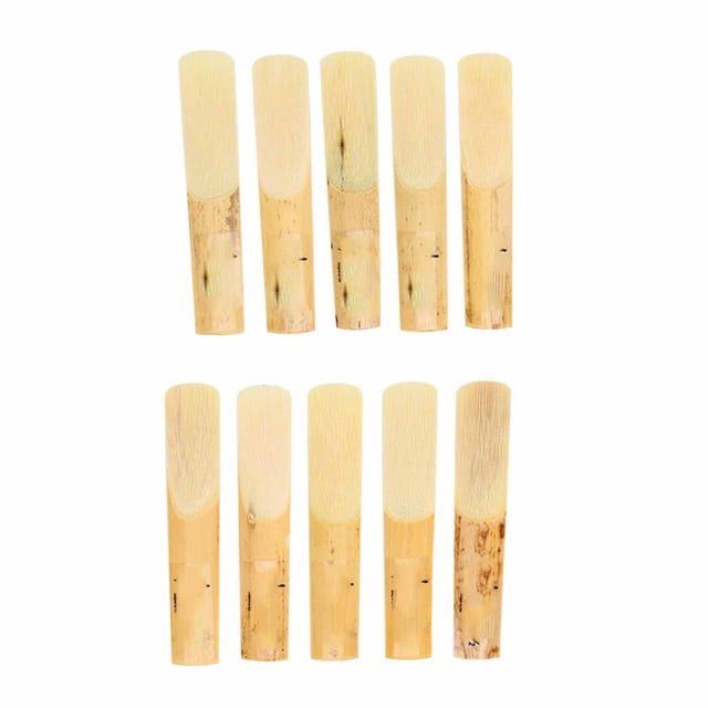 Clarinet Reeds 2.5,10PCS Plastic Clarinet Reeds Traditional Reeds Bb Clarinet Reed 2.5 Strength Clarinet Reeds Accessory for Clarinet Beginner and Player