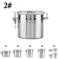 thumbnail image 2 of Coofit Food Storage Container Sealed Stainless Steel Airtight Canister for Tea Coffee, 2 of 10