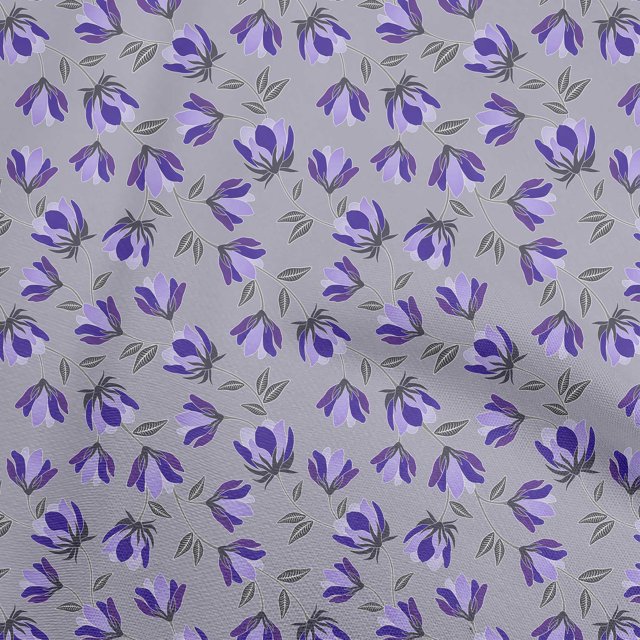 oneOone Silk Tabby Violet Fabric Floral Sewing Craft Projects Fabric Prints By Yard 42 Inch Wide