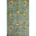 thumbnail image 1 of HomeRoots 350009 Tapis en Laine Bleu 5 x 8 Pi, 1 of 1