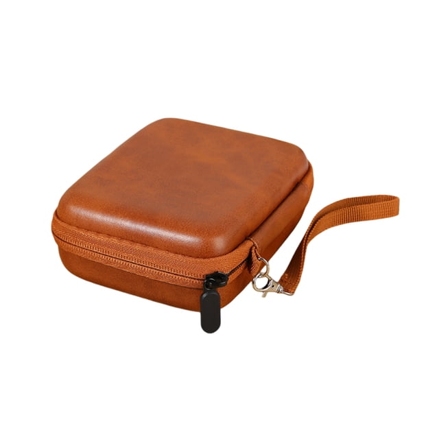 PU & EVA Guitar Pick Holder Storage Pouch, Portable Case with Zipper for 50+ Picks, Tuner & Small Musical Accessories