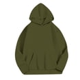 thumbnail image 1 of MeetoTime Sweat à Capuche à Manches Longues pour Femmes, Polaire, Grande Poche, Pull, 1 of 6