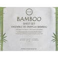 thumbnail image 3 of Cotton House - Ensemble de Draps en Bambou, Hypoallergénique, Format Double, Bleu, 3 of 4