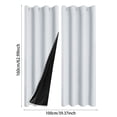 thumbnail image 2 of Rideaux Modernes Isolés Thermiques Assombrissants pour Salon et Chambre, Réduisant le Bruit, Design Uni, Draperies de Fenêtre, 2 of 4