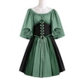 thumbnail image 1 of Robe Courte à Épaules Dénudées, Tenue de Fête Renaissance Médiévale Vintage à Manches Courtes, Robe Élégante et Confortable pour Femme, 1 of 3