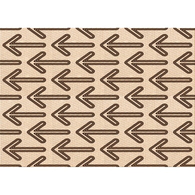 Ahgly Company Tapis d'Intérieur Lavables en Machine, Rectangle Transitionnel Doré Blond Doré, 8' x 10'
