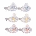 thumbnail image 3 of Ruiboury 100piece Soft Clear Silicone Earring Backs Set Of 100 No-Irritate Stud Backs Earring Backs For Studs B, 3 of 6