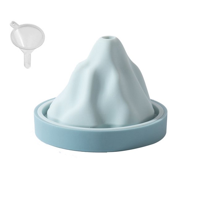 Ice Cube Mold Silicone DIY Beverage Ice Ball Maker Cube Mold Silicone Non-stick Reusable Craft Making Mould, Blue