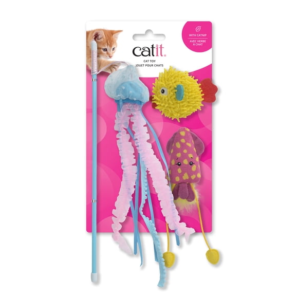 Catit Sea Animal Cat Toy, 3pk