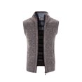 thumbnail image 5 of Leutsin 2021 Autumn And Winter Plus Fleece Jacket Men's Sweater Stand Collar Cardigan, 5 of 5