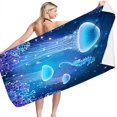 thumbnail image 3 of LSLJS Beach Towel Summer Beach Essentials Microfiber Beach Towels Super Lightweight Colorful Bath Towel Sandproof Beach Blanket Multi-Purpose Towel for Travel Swimming Pool 30x60 Inch, 3 of 4