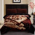 thumbnail image 2 of Thick Warm Winter Fleece Blanket For King Bed 2 Ply Reversible Soft Raschel Blanket,85"x93",10lb, 2 of 8