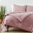 thumbnail image 1 of Bare Home Goose Down Alternative Comforter Set - 3 Piece Set - Queen, Heathered Rosewood, 1 of 4