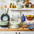 thumbnail image 4 of Beautiful by Drew Barrymore 12pc Ceramic Non-Stick Cookware Set, 4 of 5