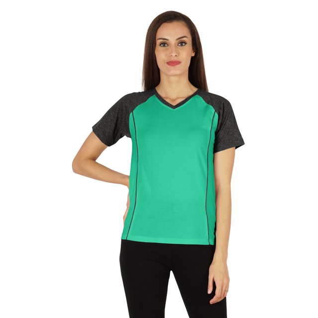 Inkmeso Solid Short Sleeve T-Shirt For Womens Sporty Casual Solid Basic Workout Shirts