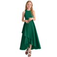 thumbnail image 1 of Robe Enfant Fille Robes Formelles Fête Robe Récital Performance Concours Élégante Sans Manches Robes Fille Vert 2 Ans-3 Ans, 1 of 4