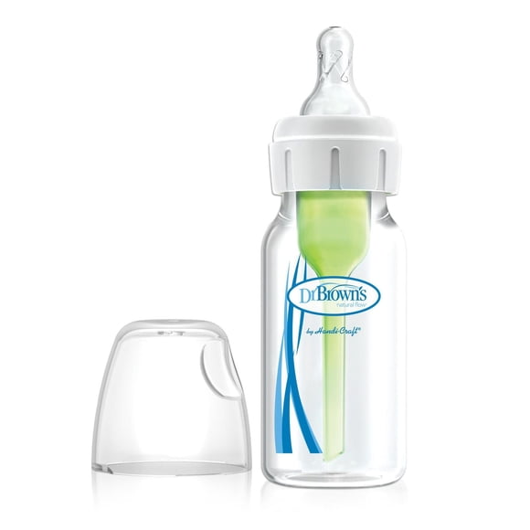 Dr. Brown's Natural Flow Anti-Colic Options+ Narrow Baby Bottle, /, Level 1 Slow Flow Nipple, 0m+