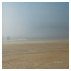 Beach Stroll -Papier Art-38"x38"