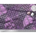 thumbnail image 3 of Soimoi Rayon Crepe Fabric Damask Patchwork Fabric Prints By Yard 46 Inch Wide, 3 of 3