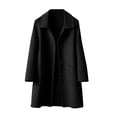 thumbnail image 2 of Children's Wool Trench Overcoat Breasted Lapel, Pea Coat, Long Sleeve, MidLong, with Pockets, 2 of 4