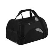 Black Soft Mesh Pet Carrier Bag Portable Travel Bag For Small Pets Ventilated Breathable Shoulder Tote Bag For Cats Dogs Lightweight Foldable Pet Outdoor Carry Bag With Side Opening