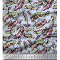 thumbnail image 1 of Soimoi Polyester Crepe Fabric Leaves & Texture Printed Fabric 1 Yard 42 Inch Wide, 1 of 2