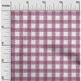 thumbnail image 2 of oneOone Rayon Red Fabric Check Dress Material Fabric Print Fabric By The Yard 56 Inch Wide, 2 of 4