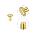thumbnail image 4 of Unique Bargains Brass Hex Bolts, M4x8mm 10 Pack Fully Thread Grade 4.8 Machine Screws, 4 of 4