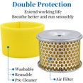 thumbnail image 3 of Air Filter Cleaner Spark Plug Fits Honoda GX240 GX270 8HP 9HP Engine EG3500X EG3500XK1 EN3500 EZ3500 Generator Replaces 17210-ZE2-822 17210-ZE2-821, 3 of 4