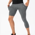 thumbnail image 4 of asjyhkr Men's Compression Shorts with a Single-Legged with Side Pockets Workout Gym Basketball Base Layer, 4 of 9