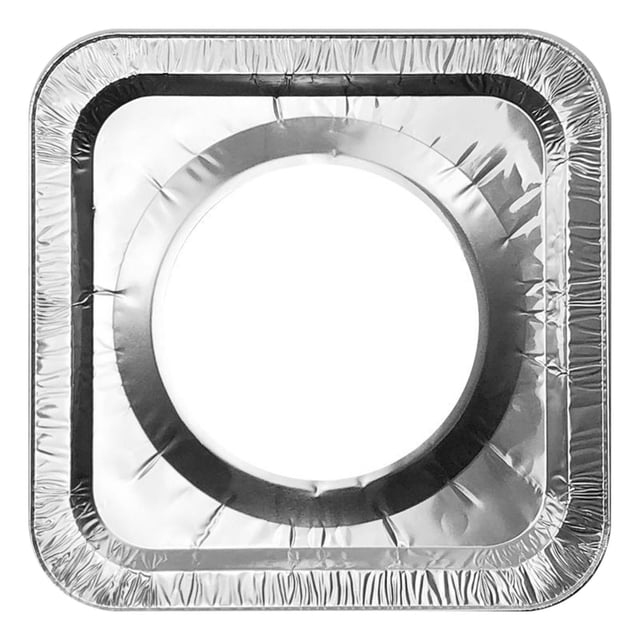 Gas Stove Cover 20Pc/30Pc/50Pc Circular Thick Gas Stove Oil Proof Pad Gas Stove Protection Sticker Kitchen Circular Stove Cover Tin Foil Ring Aluminum Foil Stove