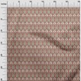 thumbnail image 3 of oneOone Silk Tabby Tawny Brown Fabric Geometric Craft Projects Decor Fabric Printed By The Yard 42 Inch Wide, 3 of 5