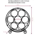thumbnail image 2 of BiJun Wine Racks Countertop, Metal Free Standing Wine Storage Holder, Water Bottle Holder Stand-Black, 2 of 6