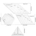 thumbnail image 3 of Huayishang Quilting Templates Sewing Machine Domestic Free Motion Transparent Straight, 3 of 3